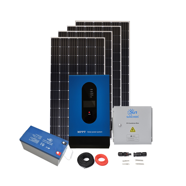 5KW model solar energy system with gel battery installation