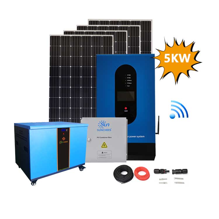 5kw Complete Solar Power Kits With Battery Backup