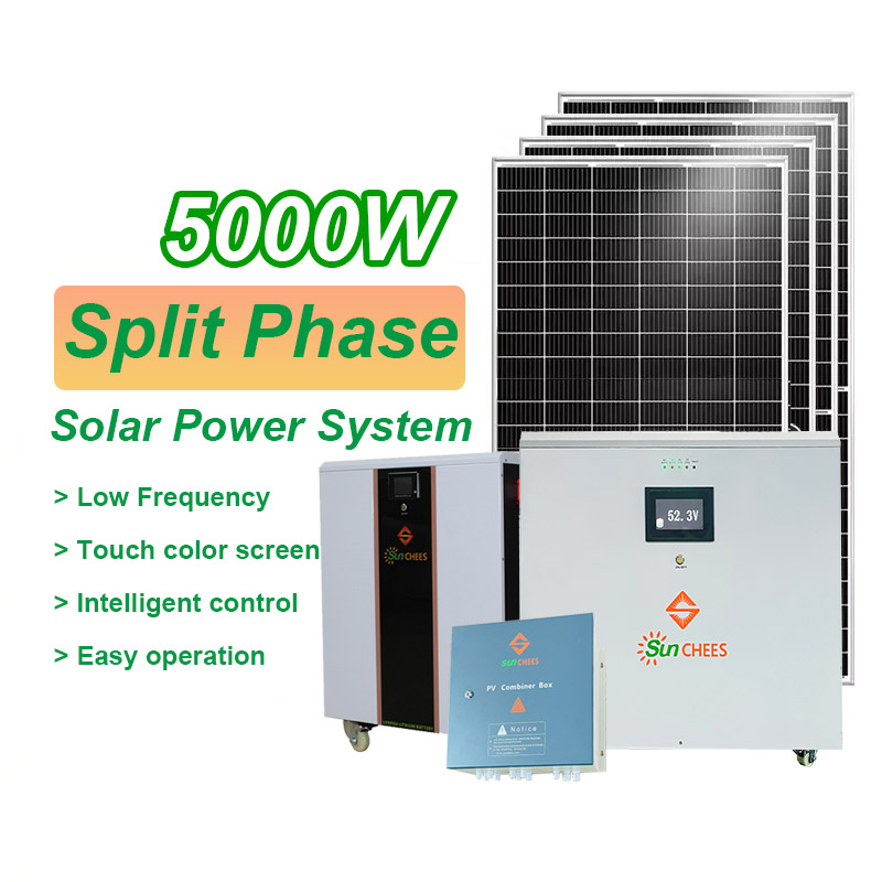 Low Frequency 110V 220V 5kw 10Kw Solar Energy System In North America